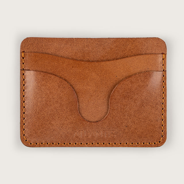 Atlantis Saddle Leather Travel Card Holder - Atlantis Handmade Shoes - 4110061472541