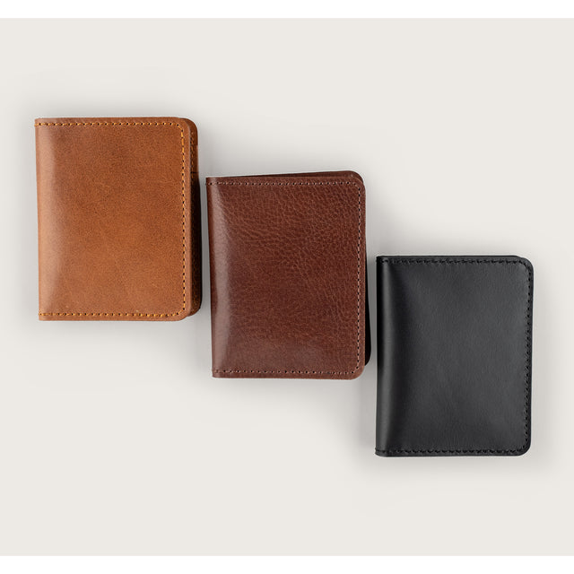 Atlantis Leather Vertical Bifold Wallet