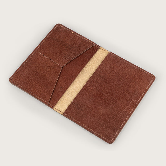 Atlantis Brown Leather Passport Holder - Atlantis Handmade Shoes - 4110061455544