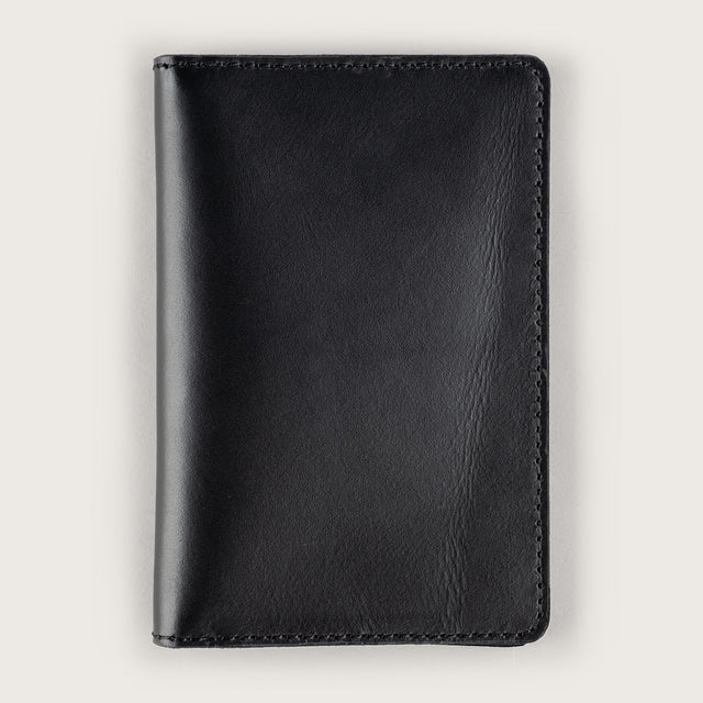 Atlantis Black Leather Passport Holder - Atlantis Handmade Shoes - 4110061452543