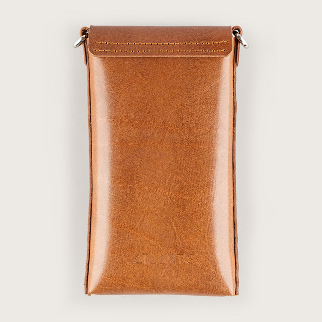 Atlantis Saddle Leather Crossbody Phone Bag - Atlantis Handmade Shoes - 4110061427541