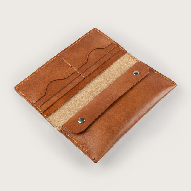 Atlantis Saddle Leather Large Wallet - Atlantis Handmade Shoes - 4110061446542