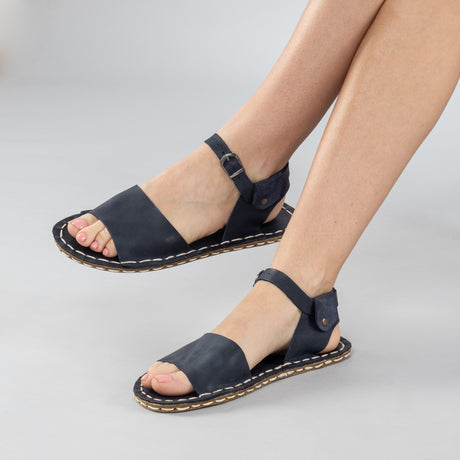 Blue Opened Toe Barefoot Sandals