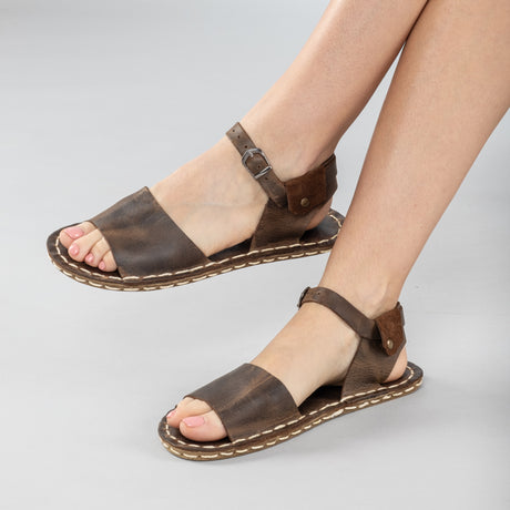 Coffee Opened Toe Barefoot Sandals
