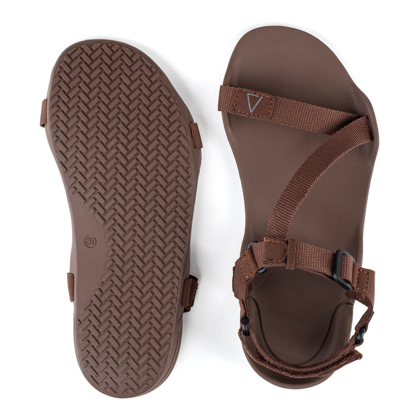 Men's Brown Terra Barefoot Sandals - Atlantis Handmade Shoes -