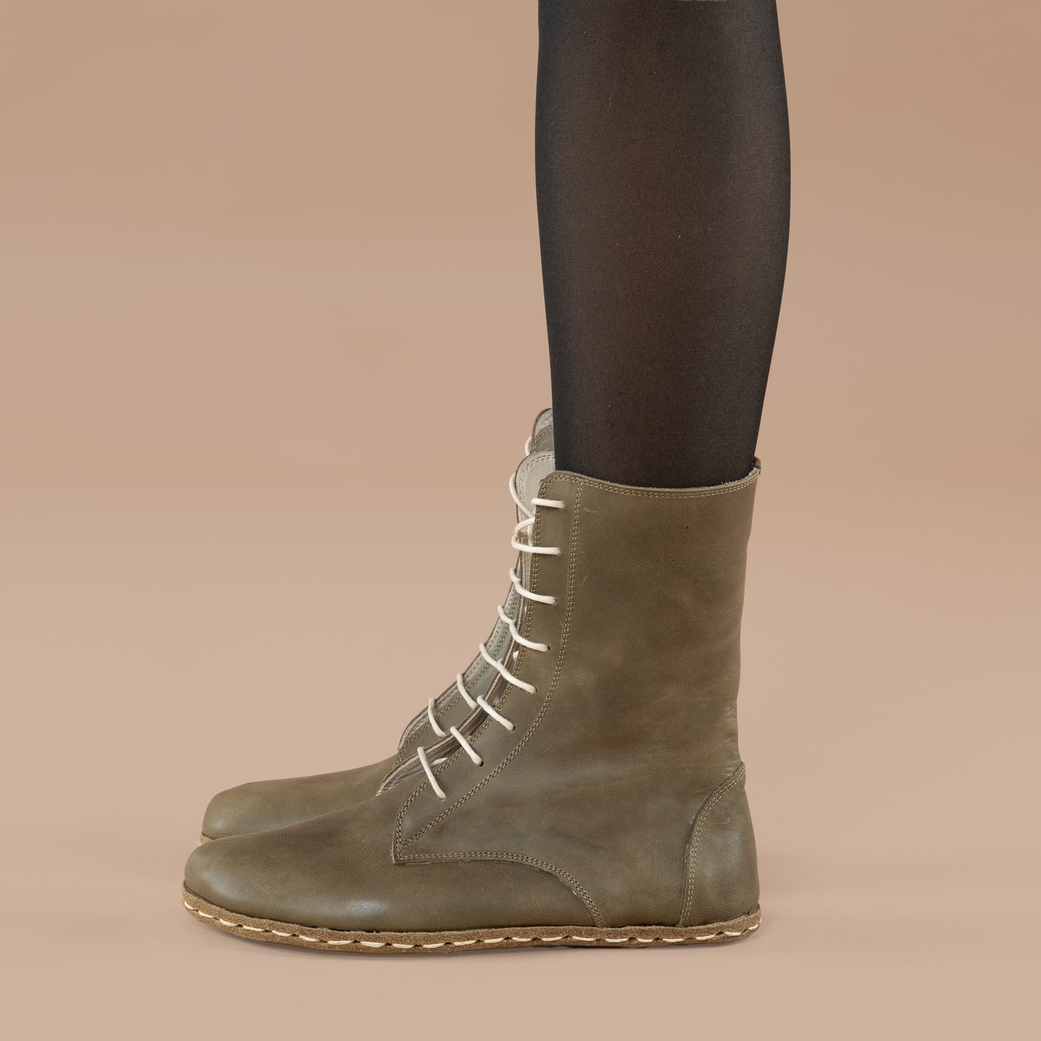 Kadın Yeşil Barefoot Yüksek Bilekli Bot