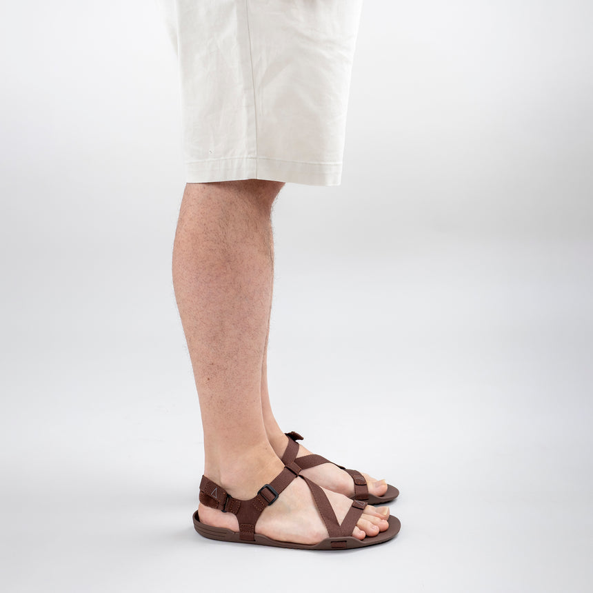 Men's Brown Terra Barefoot Sandals - Atlantis Handmade Shoes -