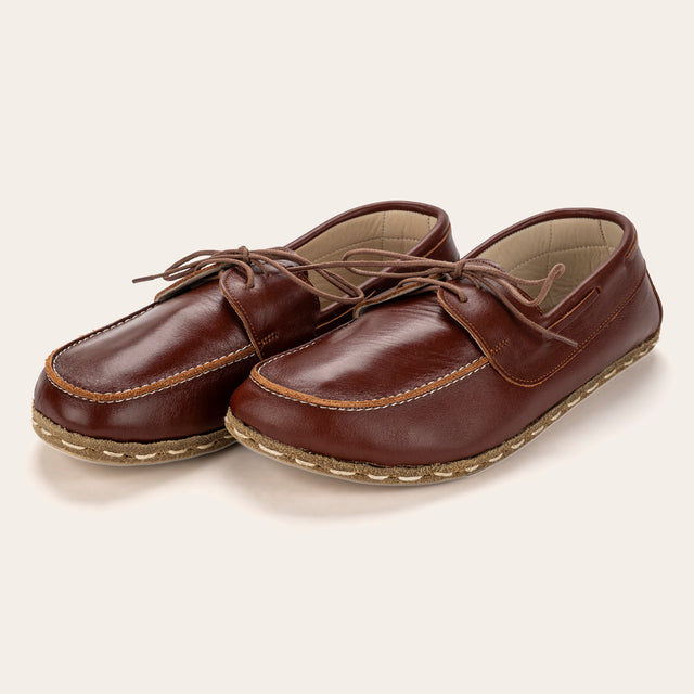 Women's Peru Brown Dock Shoes - Atlantis Handmade Shoes -