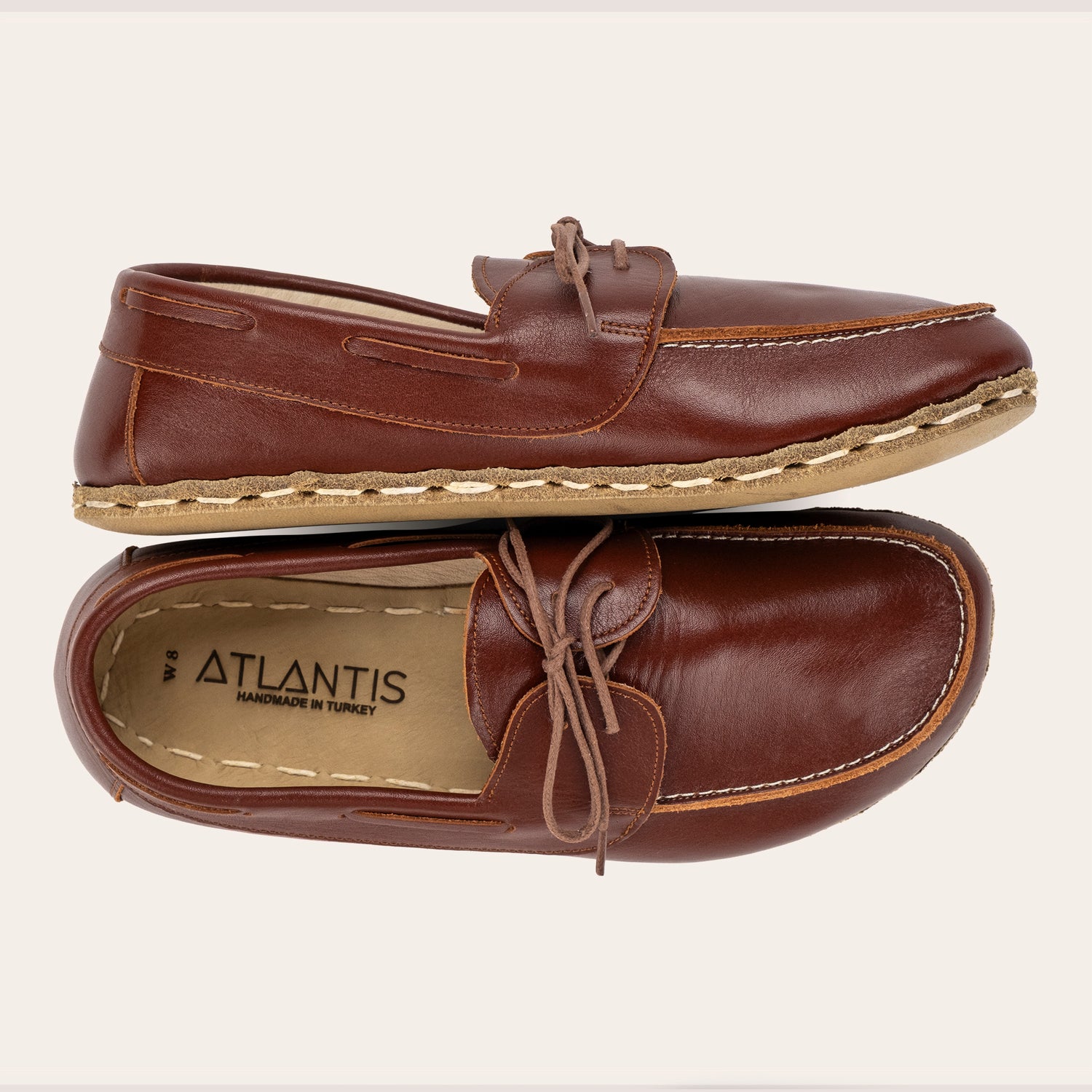 Women's Peru Brown Dock Shoes - Atlantis Handmade Shoes -