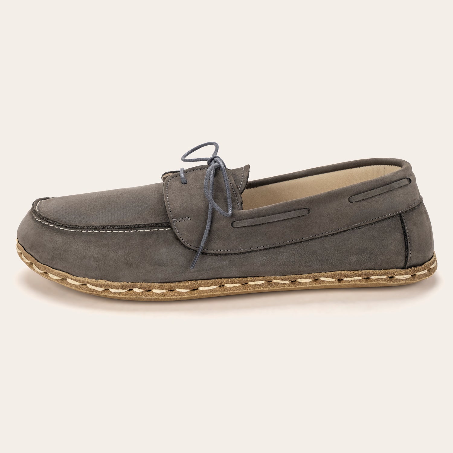 Women's Gray Dock Shoes - Atlantis Handmade Shoes -