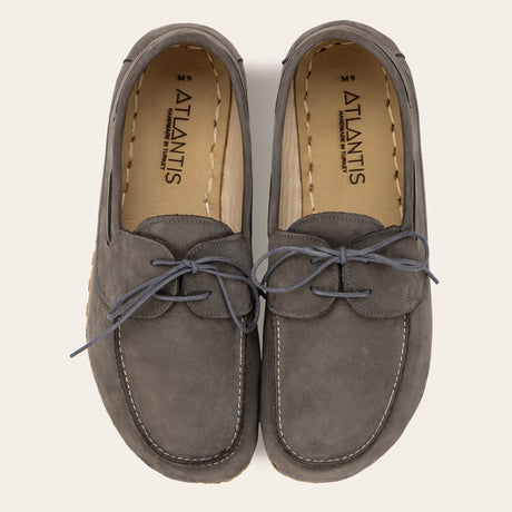 Men's Gray Dock Shoes - Atlantis Handmade Shoes -
