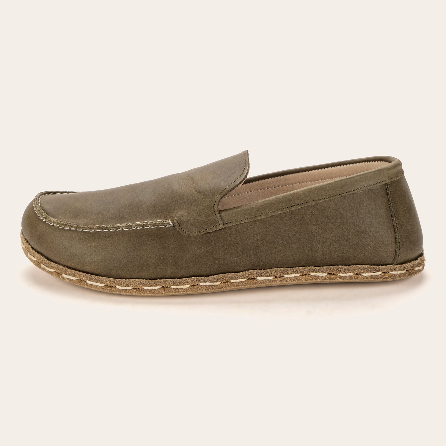 Women's Green Moccasins - Atlantis Handmade Shoes -
