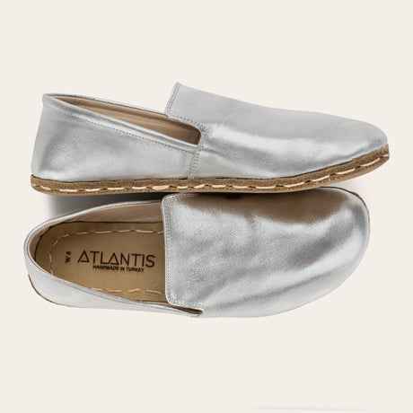 Women's Silver Minimalists - Atlantis Handmade Shoes -