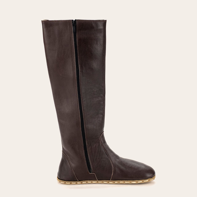 Women's Cafe Noir Barefoot Knee High Boots - Atlantis Handmade Shoes -