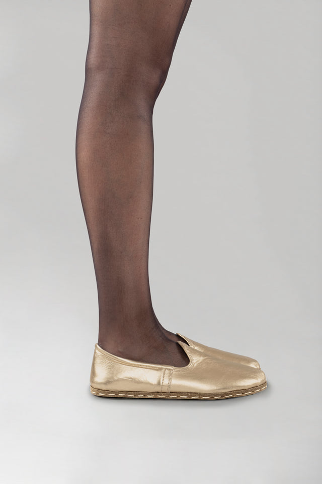 Men's Gold Barefoots - Atlantis Handmade Shoes -