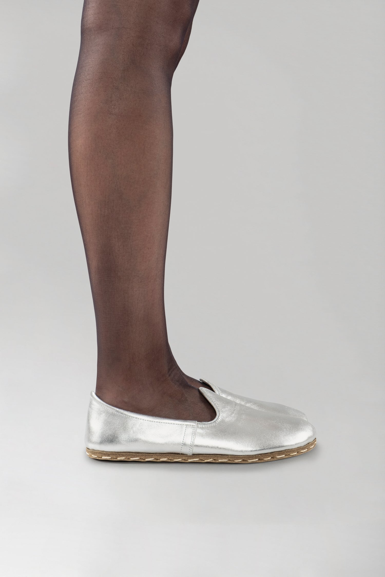 Men's Silver Barefoots - Atlantis Handmade Shoes -