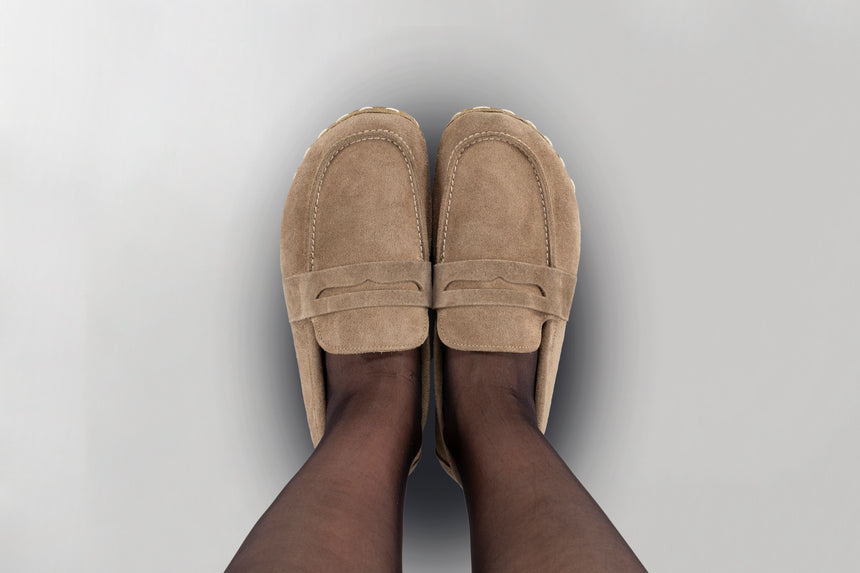 Men's Sand Penny Loafers - Atlantis Handmade Shoes -