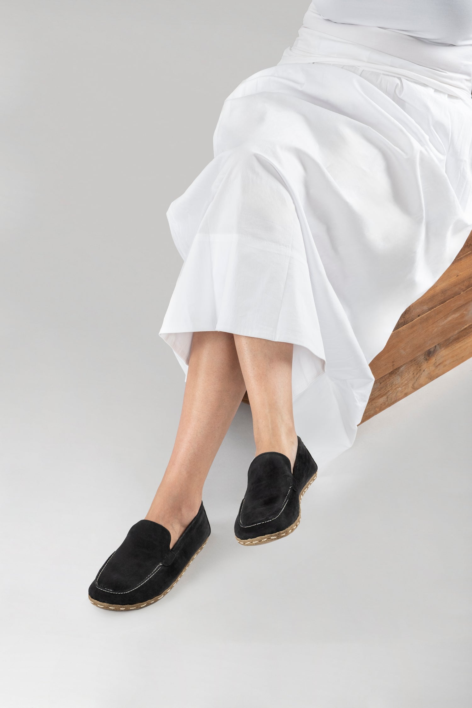 Men's Black Nubuck Moccasins