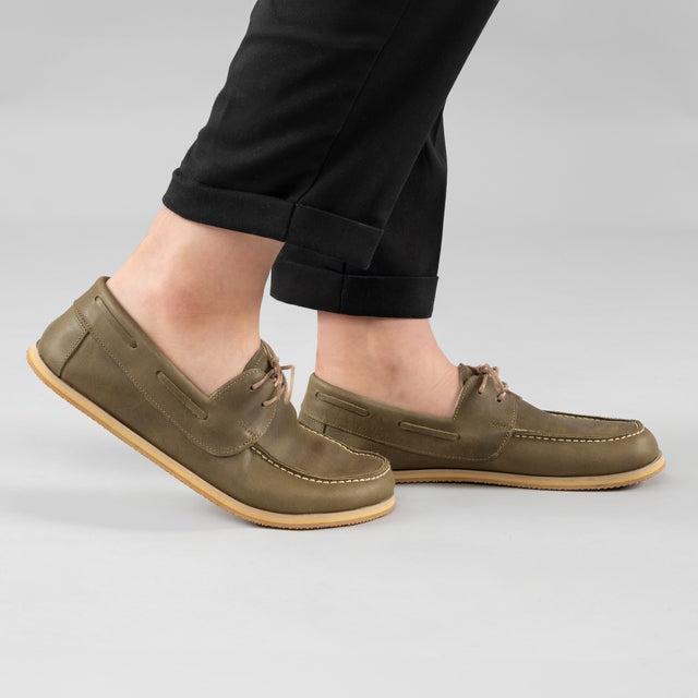 Grüne Boat Shoes für Herren
