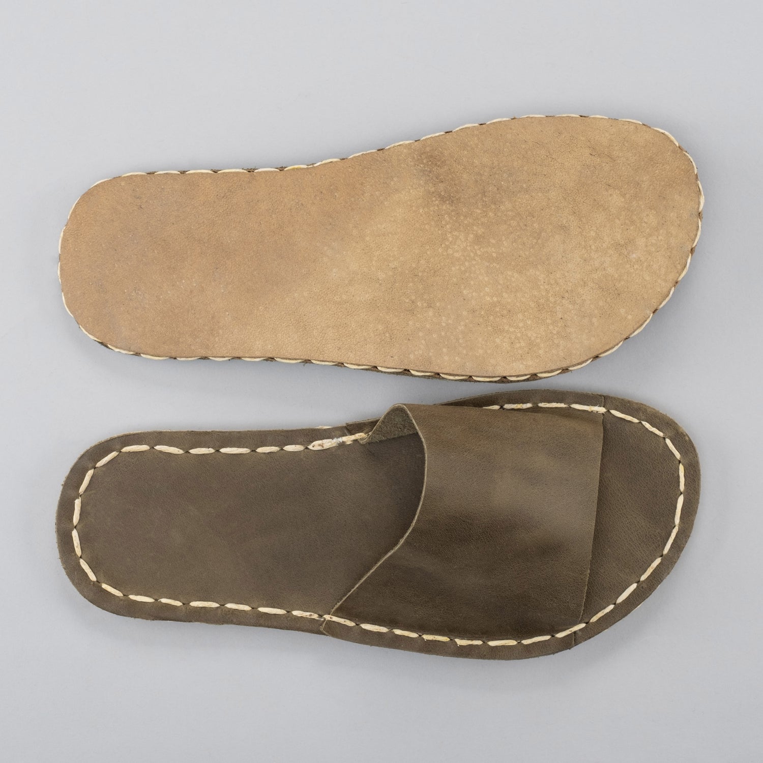 Yeşil Barefoot Tek Bant Sandalet