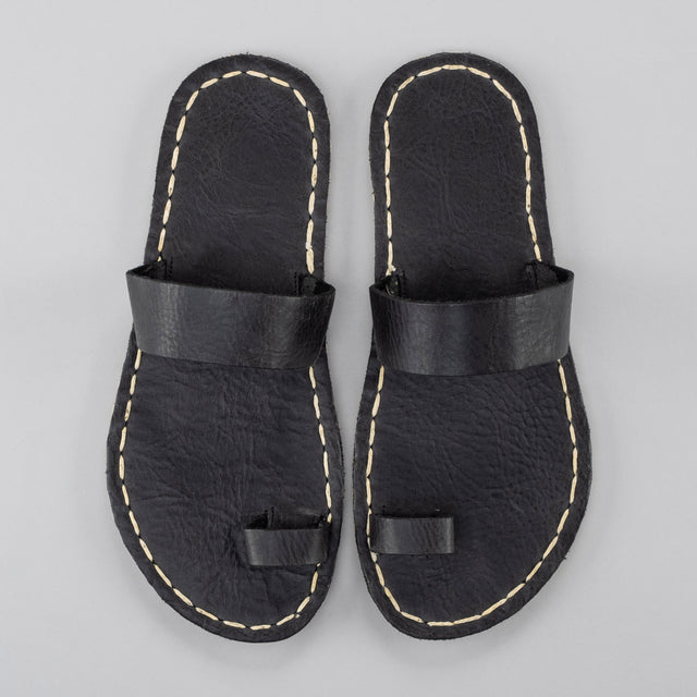 Women's Black Barefoot Thong Sandals