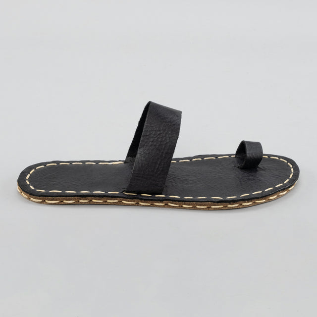 Women's Black Barefoot Thong Sandals