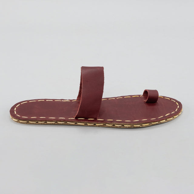 Women's Red Barefoot Thong Sandals