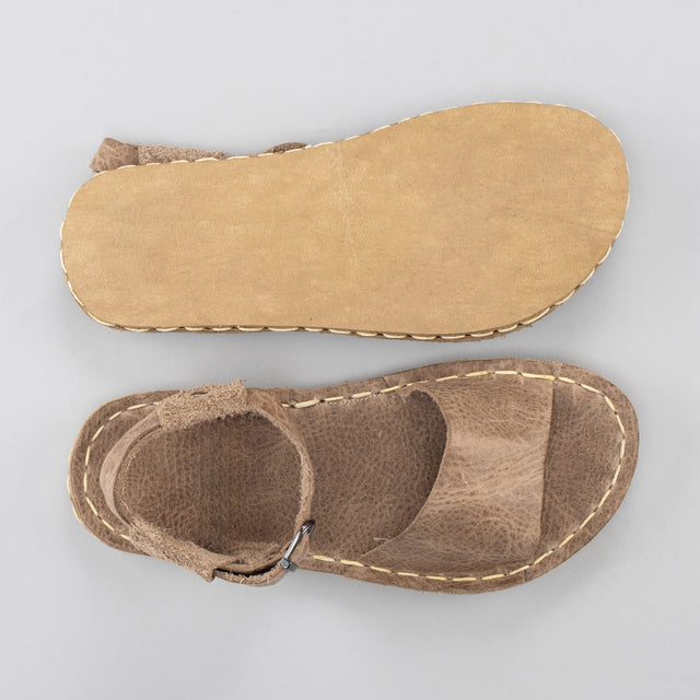 Women's Tan Opened Toe Barefoot Sandals