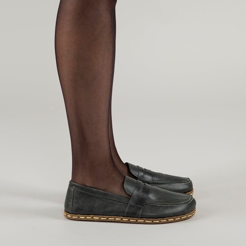 Women's Toledo Penny Loafers - Atlantis Handmade Shoes -