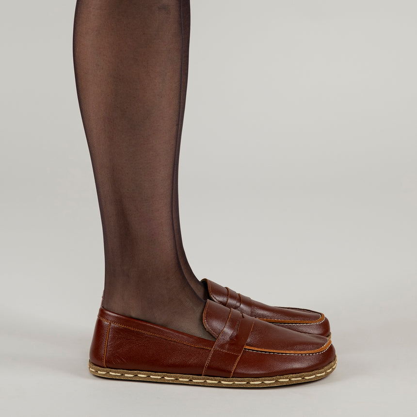 Women's Peru Penny Loafers - Atlantis Handmade Shoes -