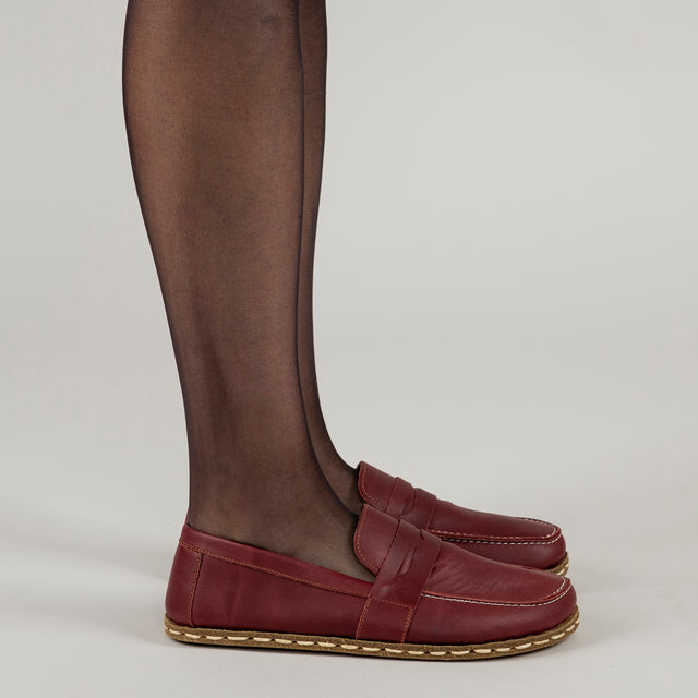 Women's Scarlet Penny Loafers - Atlantis Handmade Shoes -