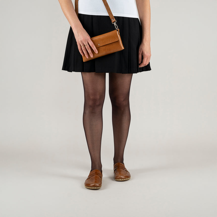 Women's Brown Penny Loafers - Atlantis Handmade Shoes -