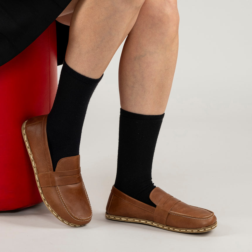 Women's Lion Penny Loafers - Atlantis Handmade Shoes -