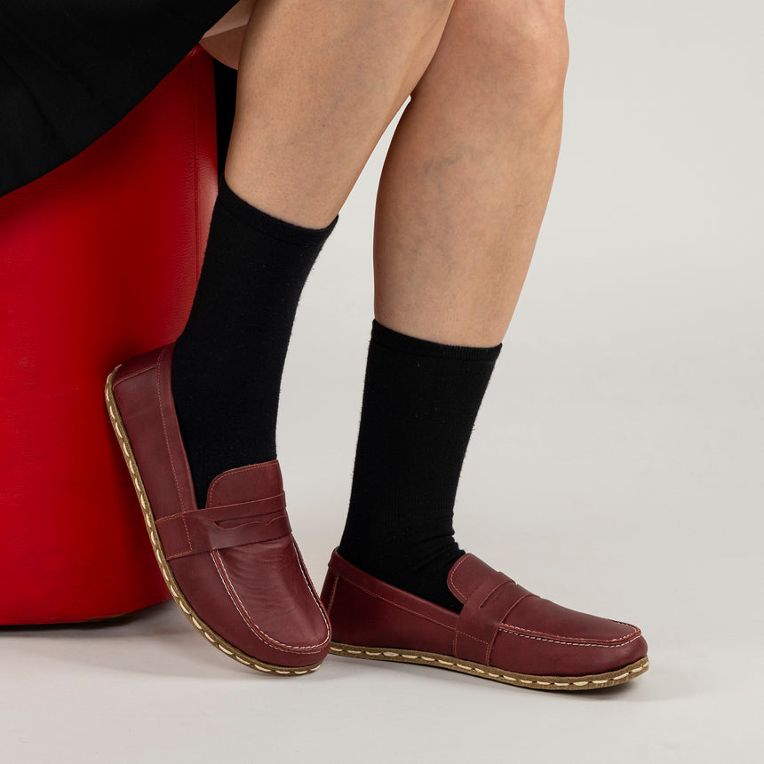 Women's Scarlet Penny Loafers - Atlantis Handmade Shoes -