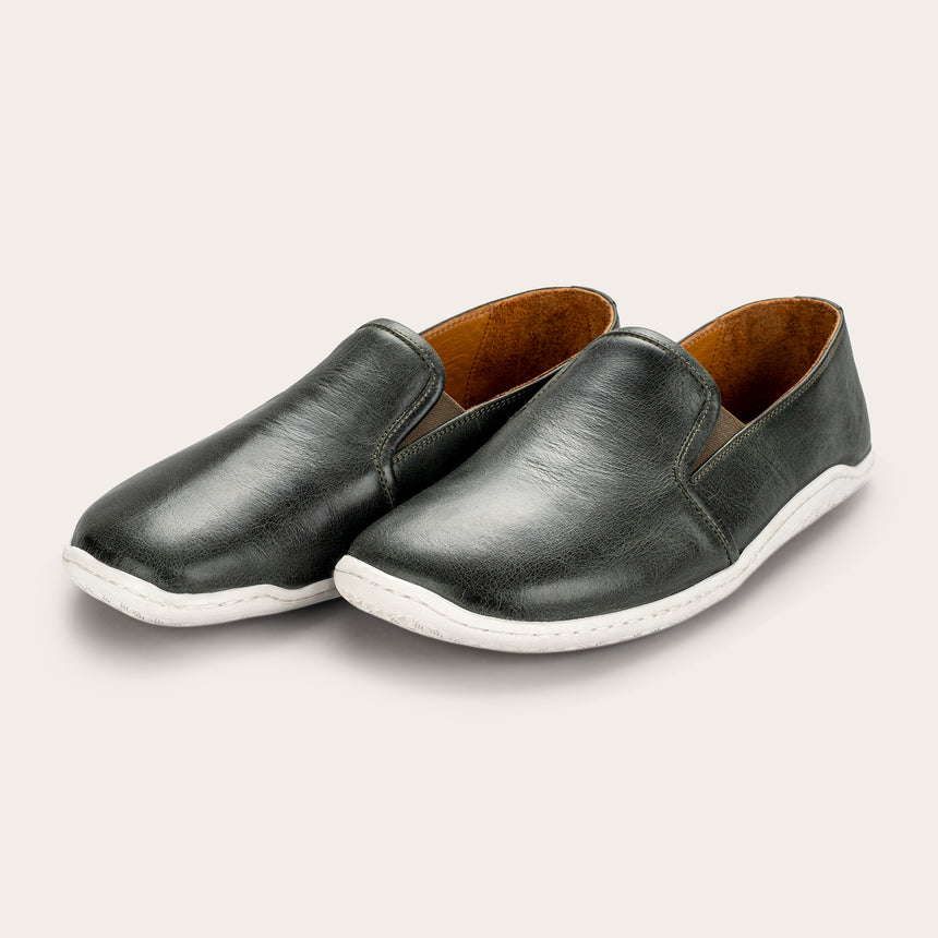 Sandfarbene Pennyloafer für Damen