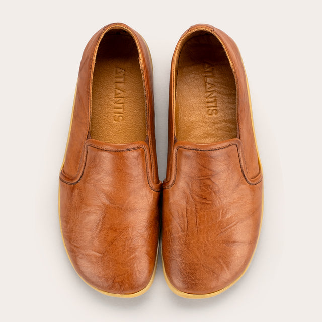 Men's Chestnut Loafers - Atlantis Handmade Shoes -
