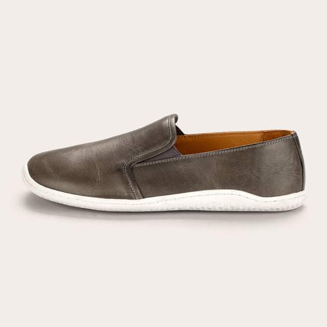 Men's Charcoal Loafers - Atlantis Handmade Shoes -