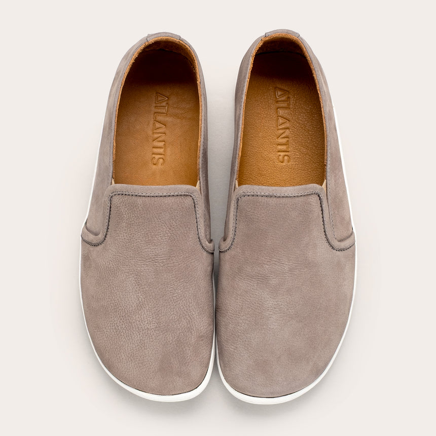 Sandfarbene Pennyloafer für Damen