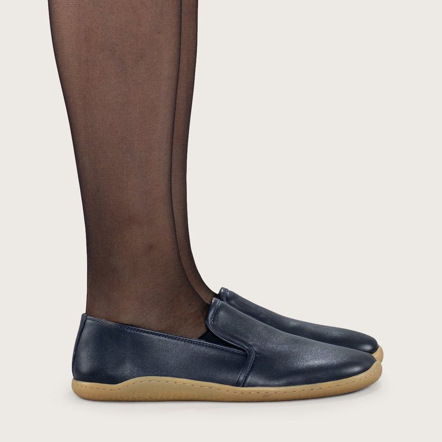 Sandfarbene Pennyloafer für Damen