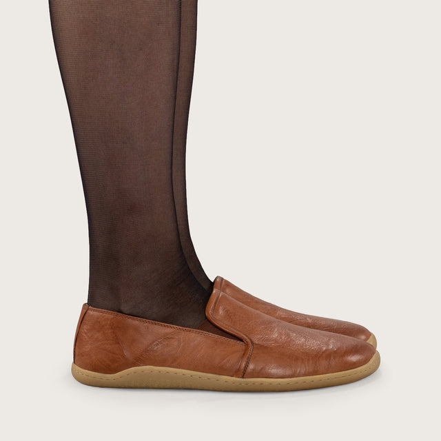 Women's Chestnut Loafers - Atlantis Handmade Shoes -