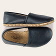 Kid's Black Barefoot Loafers - Atlantis Handmade Shoes -