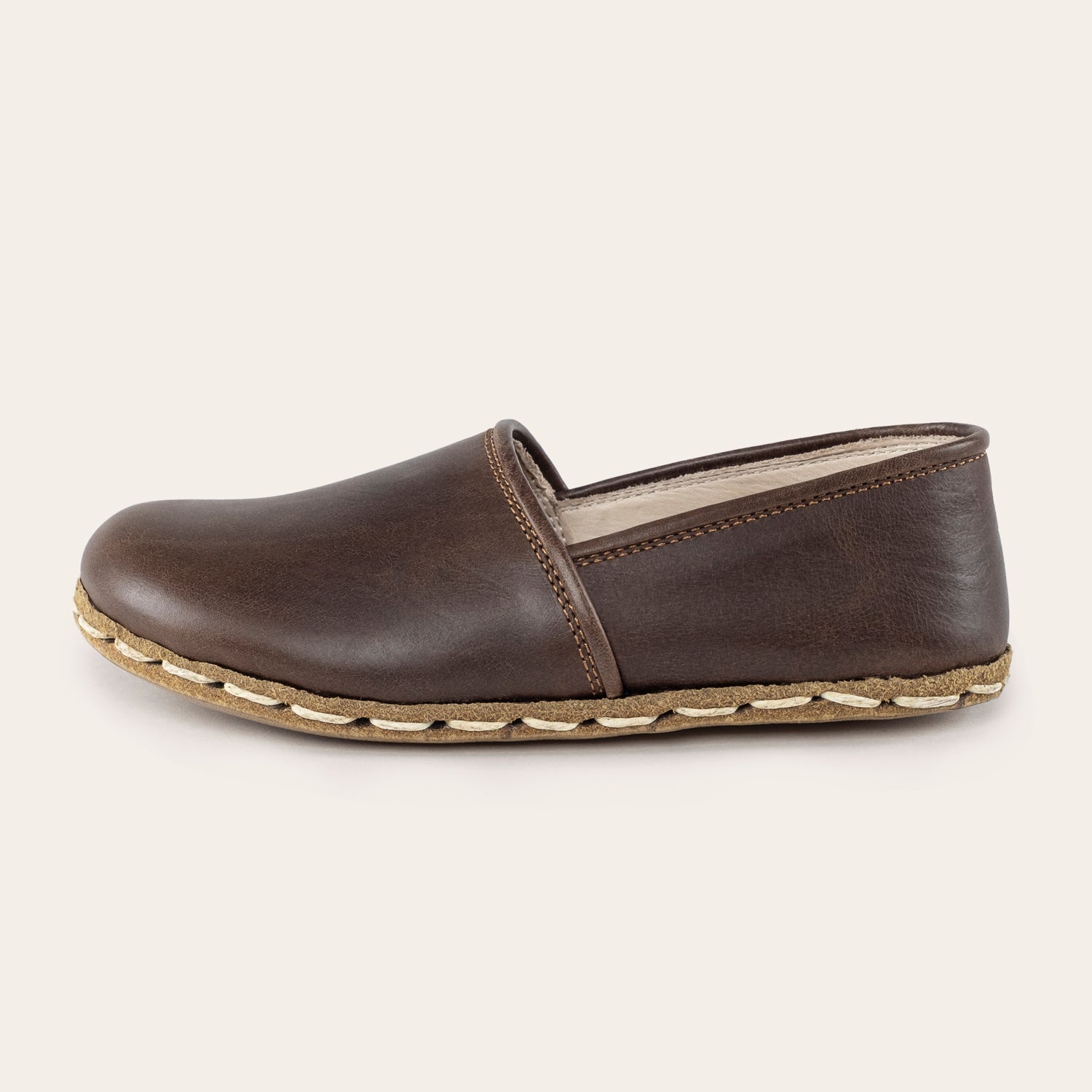 Kid's Coffee Barefoot Loafers - Atlantis Handmade Shoes -