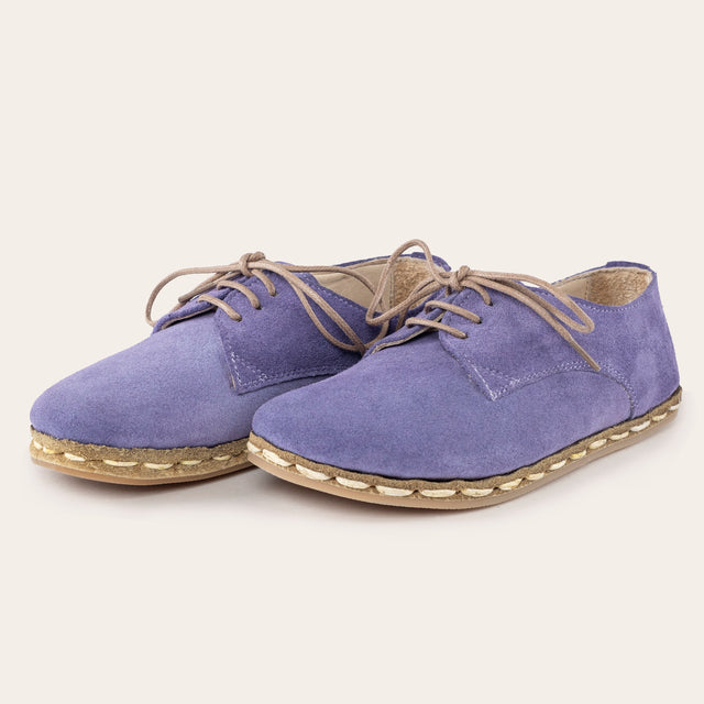 Kid's Lavender Barefoot Oxfords - Atlantis Handmade Shoes -