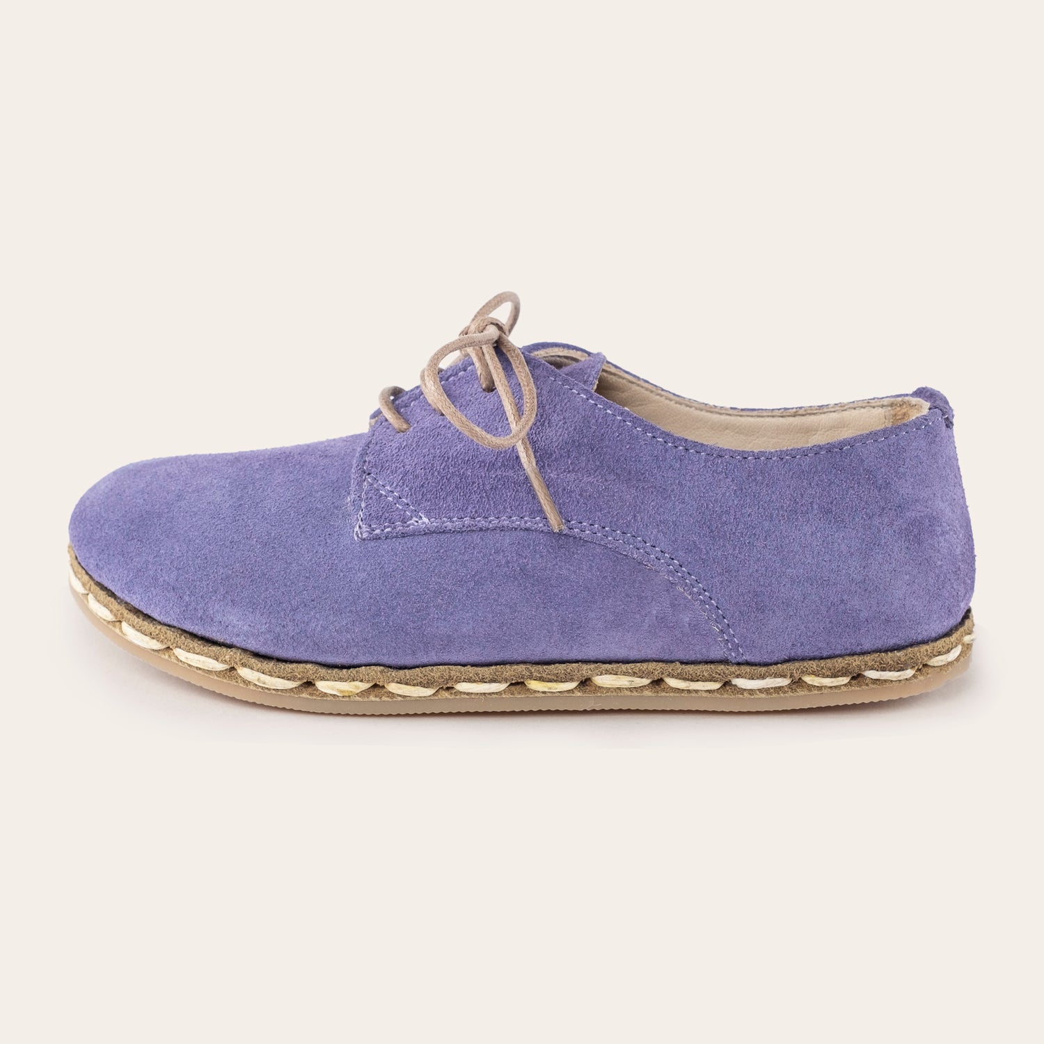 Kid's Lavender Barefoot Oxfords - Atlantis Handmade Shoes -