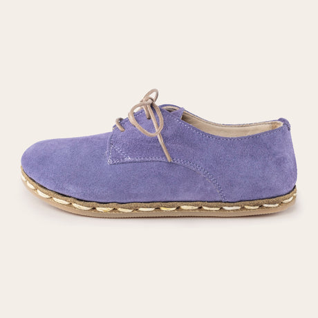 Kid's Lavender Barefoot Oxfords - Atlantis Handmade Shoes -