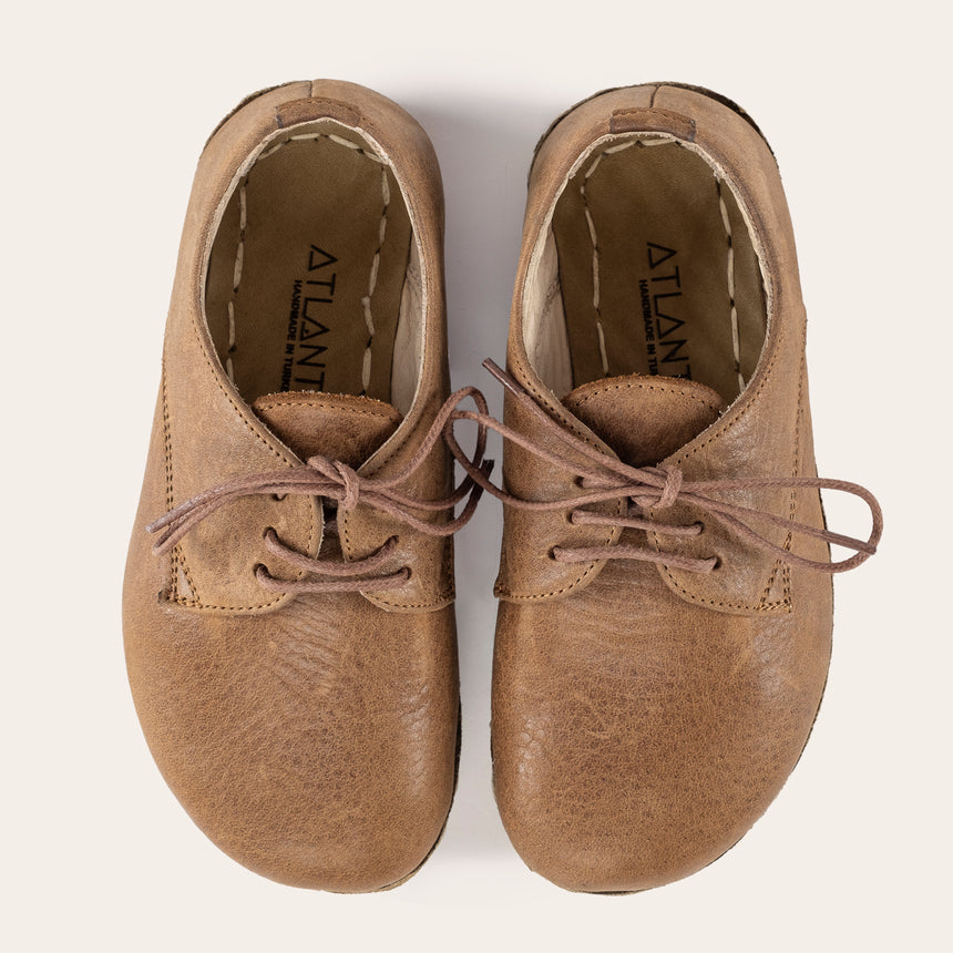 Kid's Zaragoza Barefoot Oxfords - Atlantis Handmade Shoes -
