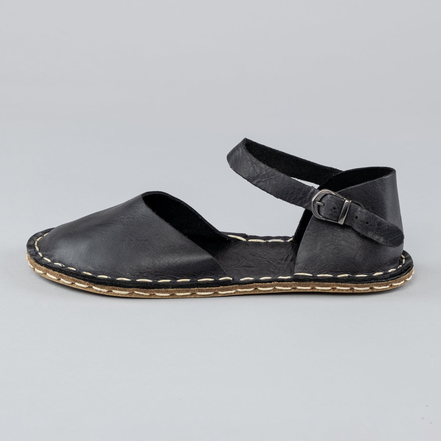 Siyah Doğal Barefoot Sandalet