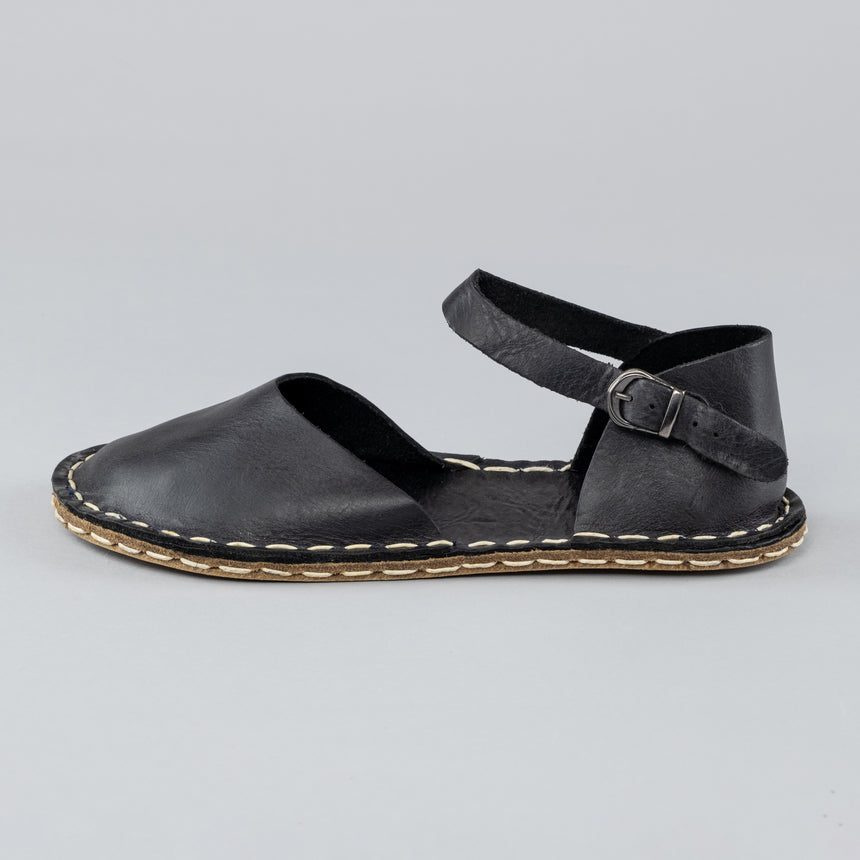 Siyah Doğal Barefoot Sandalet