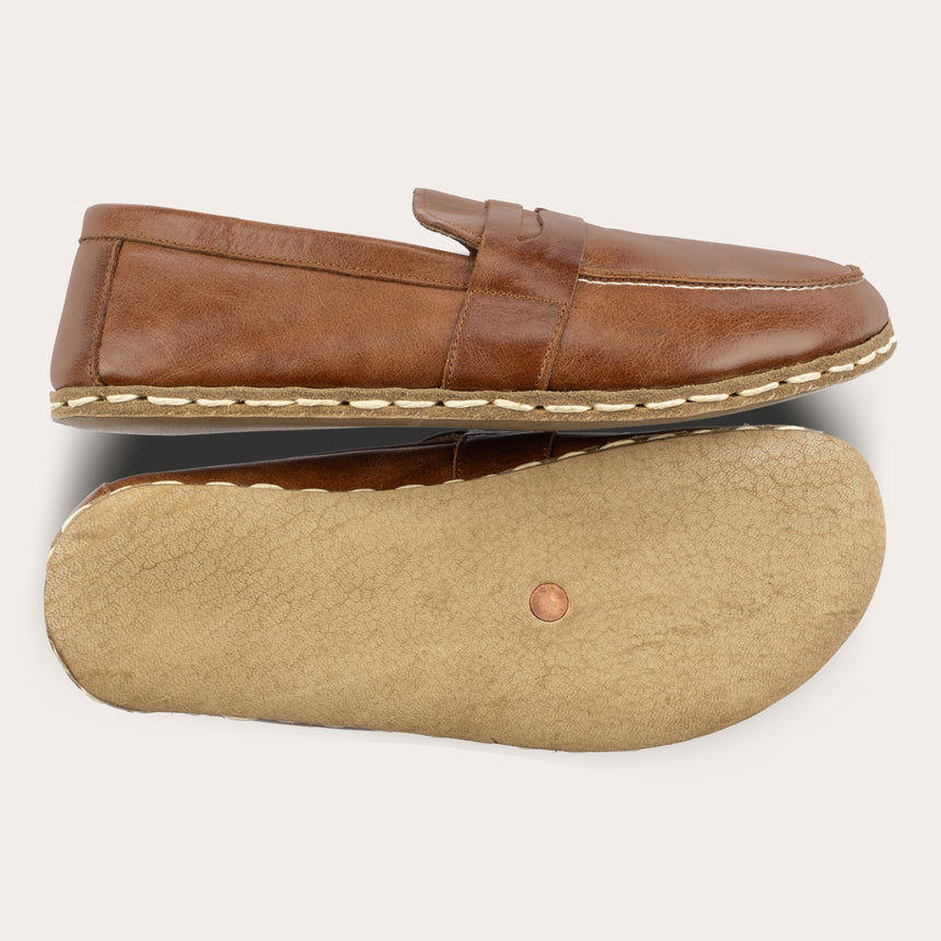 Women's Brown Penny Loafers