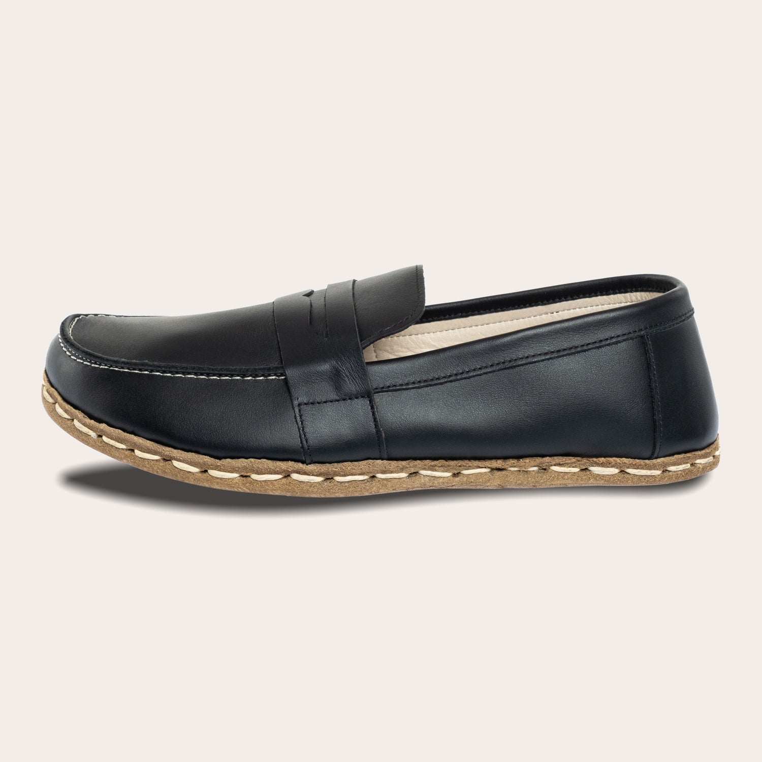 Schwarze Pennyloafer für Herren